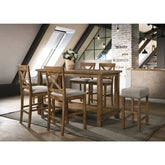 Martha II Weathered Oak Counter Height Table Model 70830 By ACME Furniture